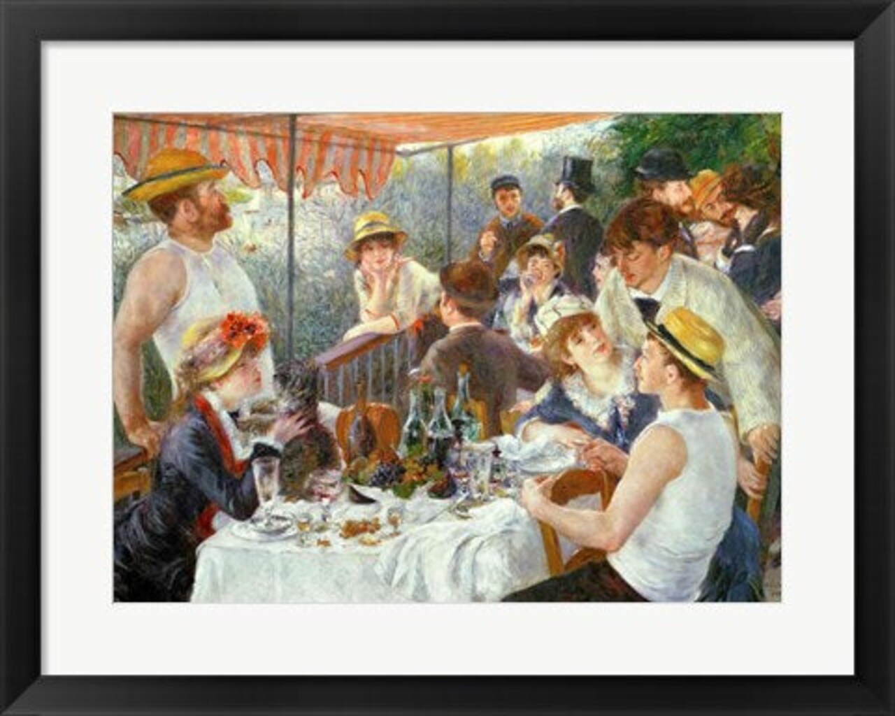 Framed Art The Luncheon of the Boating Party, 1881 by Pierre-Auguste Renoir Wall Decor 18x24 Artwork